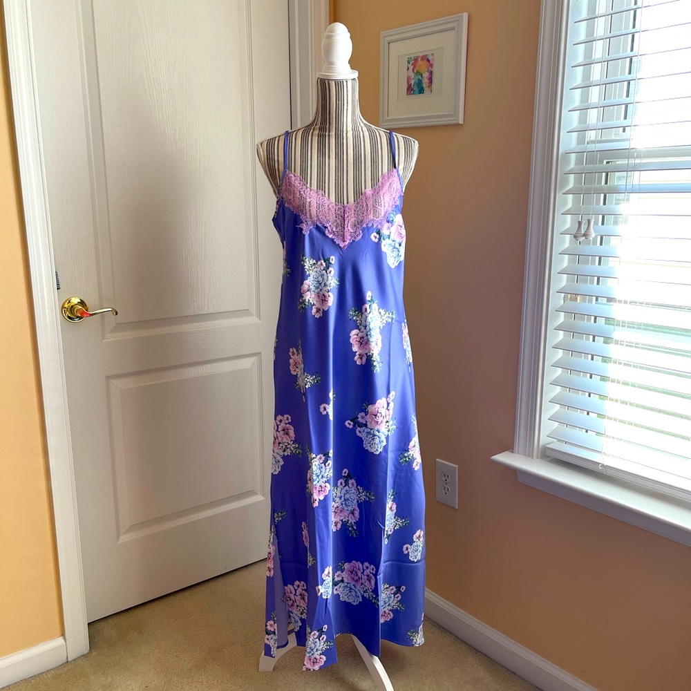 INC SILK AND LACE GOWN